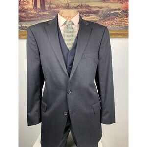 Hickey Freeman Mens NWOT Traveler Edition Gray Garbadine Blazer 41L MSRP $1295
